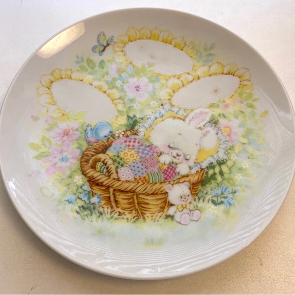 Avon 1982 Keepsake Personalize able sleeping bunny Collectible Plate - Picture 2 of 8